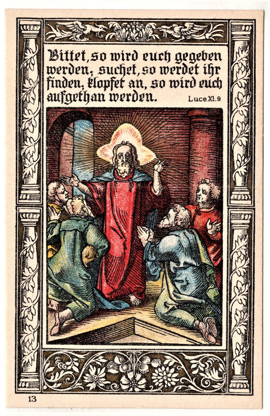 Cartolina Gesù. Madonna. San Giuseppe. Sacra Famiglia. Santi. | Collezionissimo