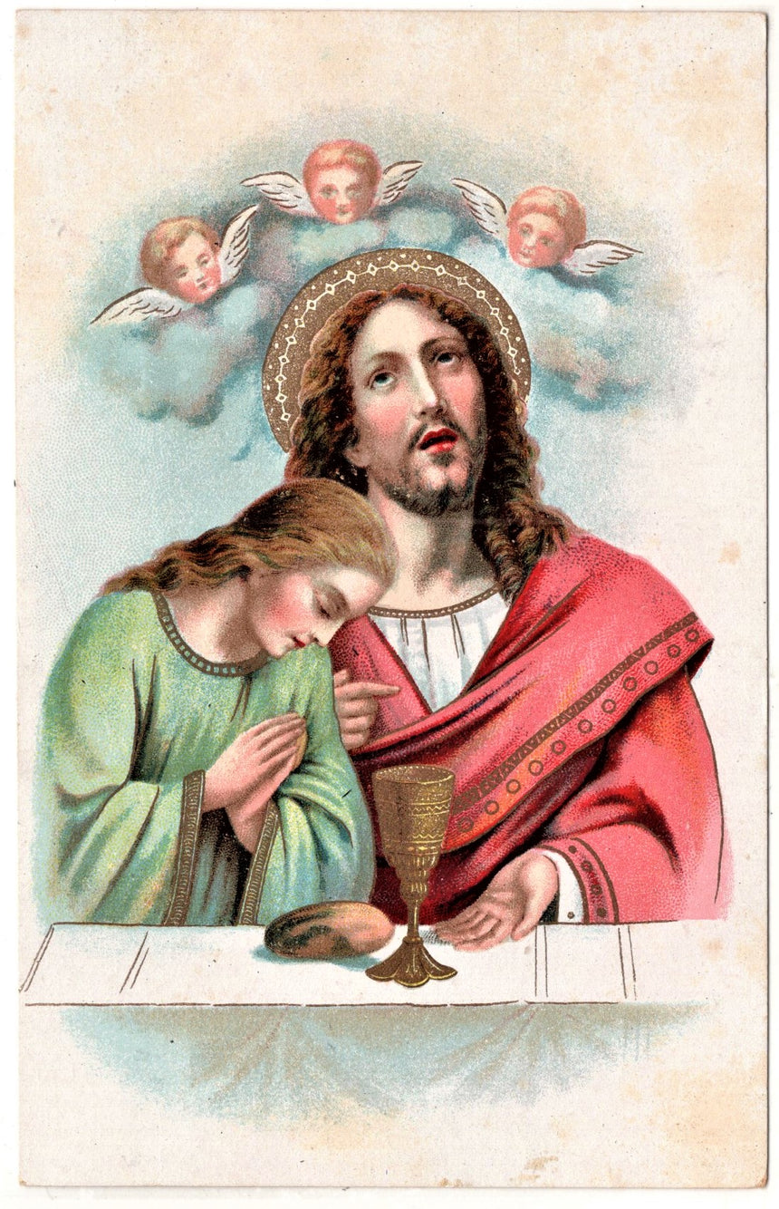 Cartolina Gesù. Madonna. San Giuseppe. Sacra Famiglia. Santi. | Collezionissimo