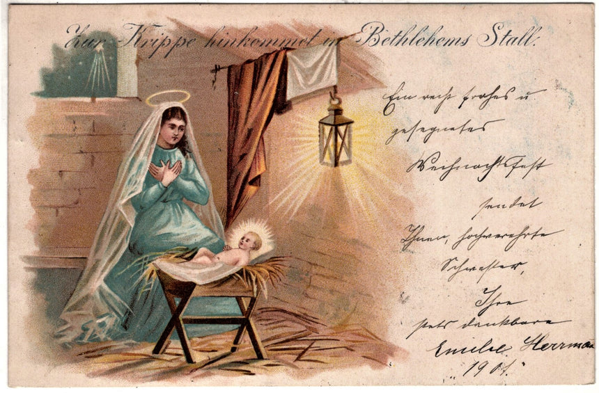 Cartolina Gesù. Madonna. San Giuseppe. Sacra Famiglia. Santi. | Collezionissimo