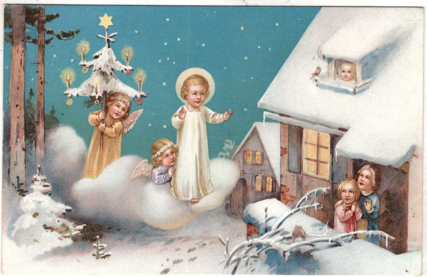 Cartolina Gesù. Madonna. San Giuseppe. Sacra Famiglia. Santi. | Collezionissimo