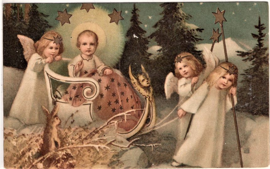 Cartolina Gesù. Madonna. San Giuseppe. Sacra Famiglia. Santi. | Collezionissimo