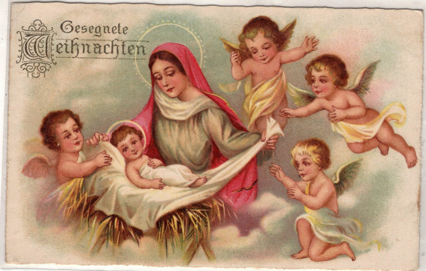 Cartolina Gesù. Madonna. San Giuseppe. Sacra Famiglia. Santi. | Collezionissimo