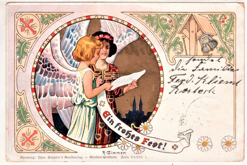 Cartolina Gesù. Madonna. San Giuseppe. Sacra Famiglia. Santi. | Collezionissimo