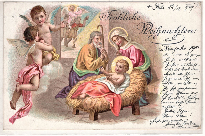 Cartolina Gesù. Madonna. San Giuseppe. Sacra Famiglia. Santi. | Collezionissimo