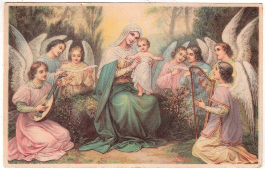 Cartolina Gesù. Madonna. San Giuseppe. Sacra Famiglia. Santi. | Collezionissimo