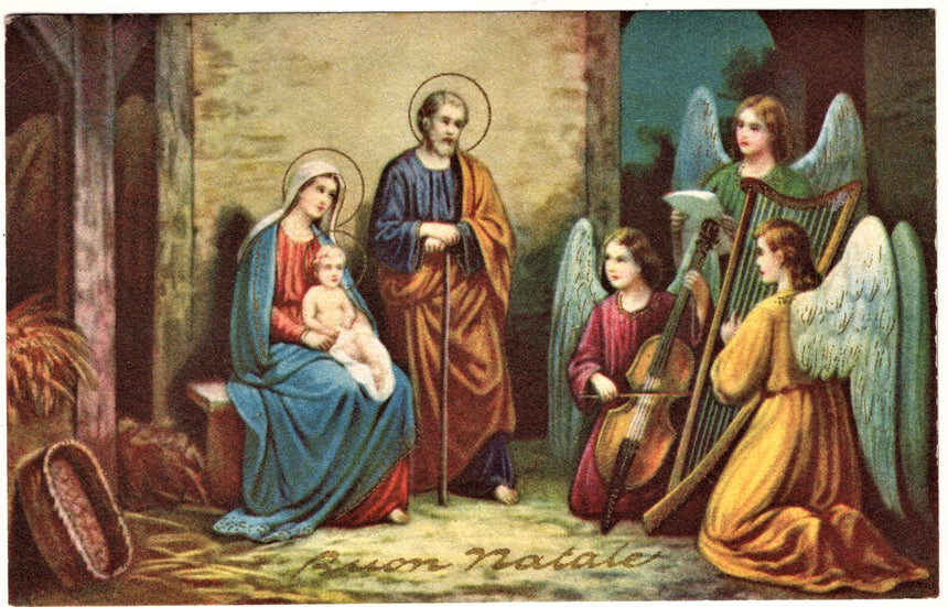 Cartolina Gesù. Madonna. San Giuseppe. Sacra Famiglia. Santi. | Collezionissimo