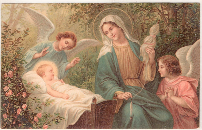 Cartolina Gesù. Madonna. San Giuseppe. Sacra Famiglia. Santi. | Collezionissimo