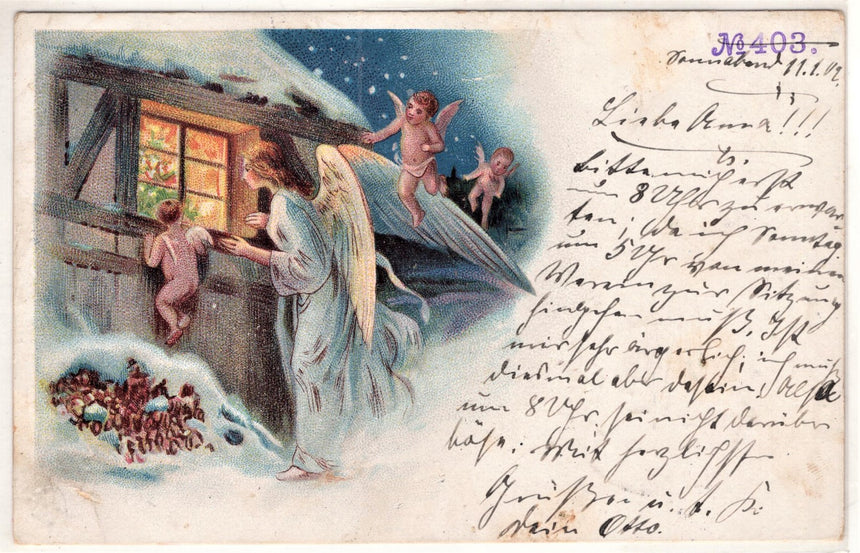 Cartolina Gesù. Madonna. San Giuseppe. Sacra Famiglia. Santi. | Collezionissimo