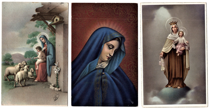 Cartolina Gesù. Madonna. San Giuseppe. Sacra Famiglia. Santi. | Collezionissimo