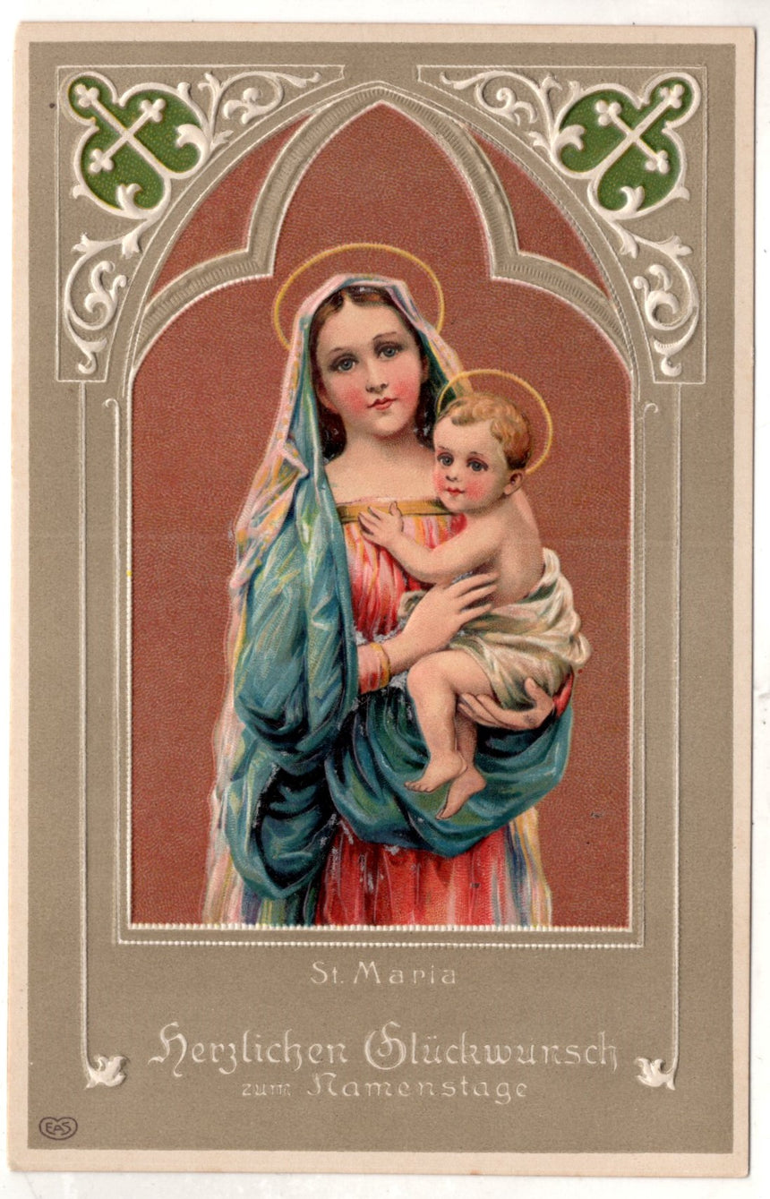 Cartolina Gesù. Madonna. San Giuseppe. Sacra Famiglia. Santi. | Collezionissimo