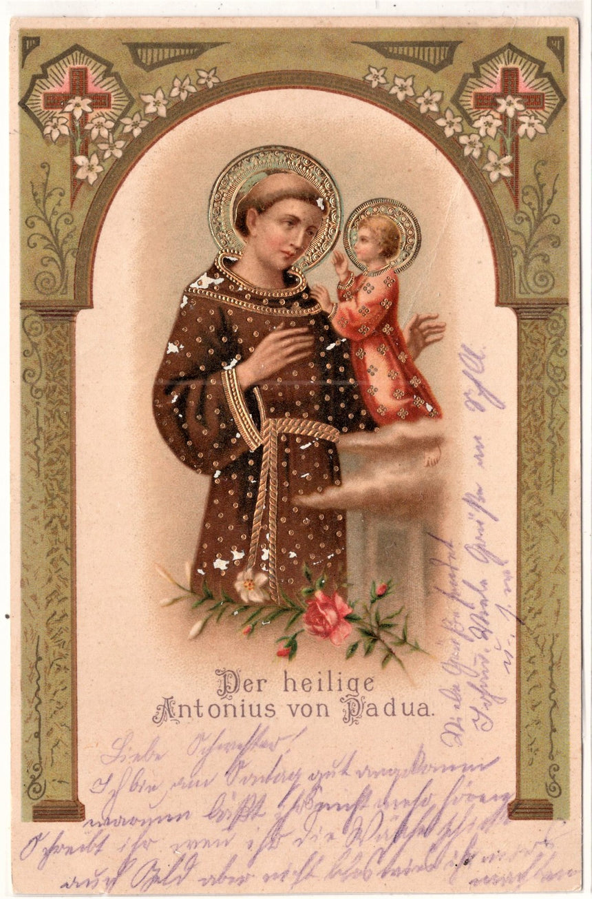 Cartolina Gesù. Madonna. San Giuseppe. Sacra Famiglia. Santi. | Collezionissimo