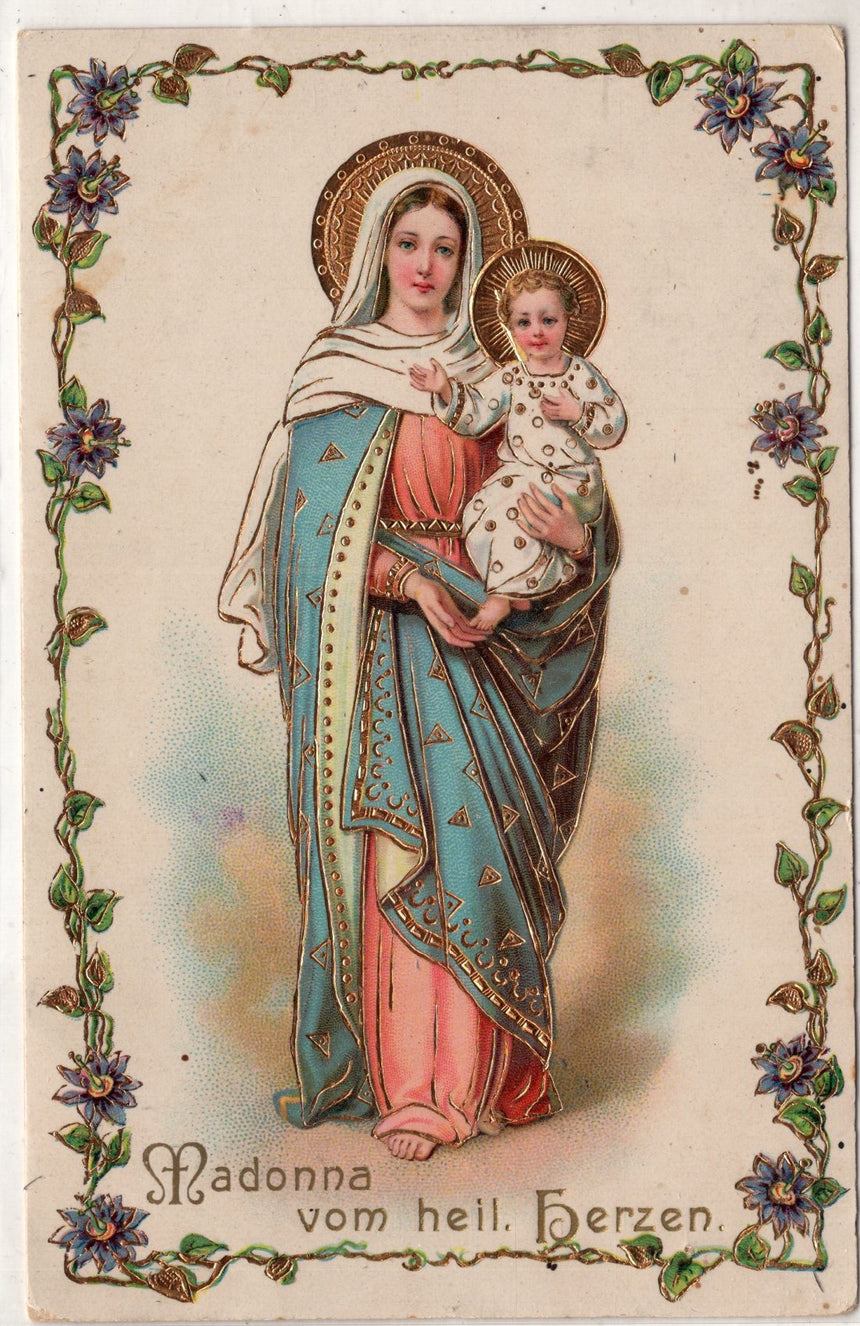 Cartolina Gesù. Madonna. San Giuseppe. Sacra Famiglia. Santi. | Collezionissimo