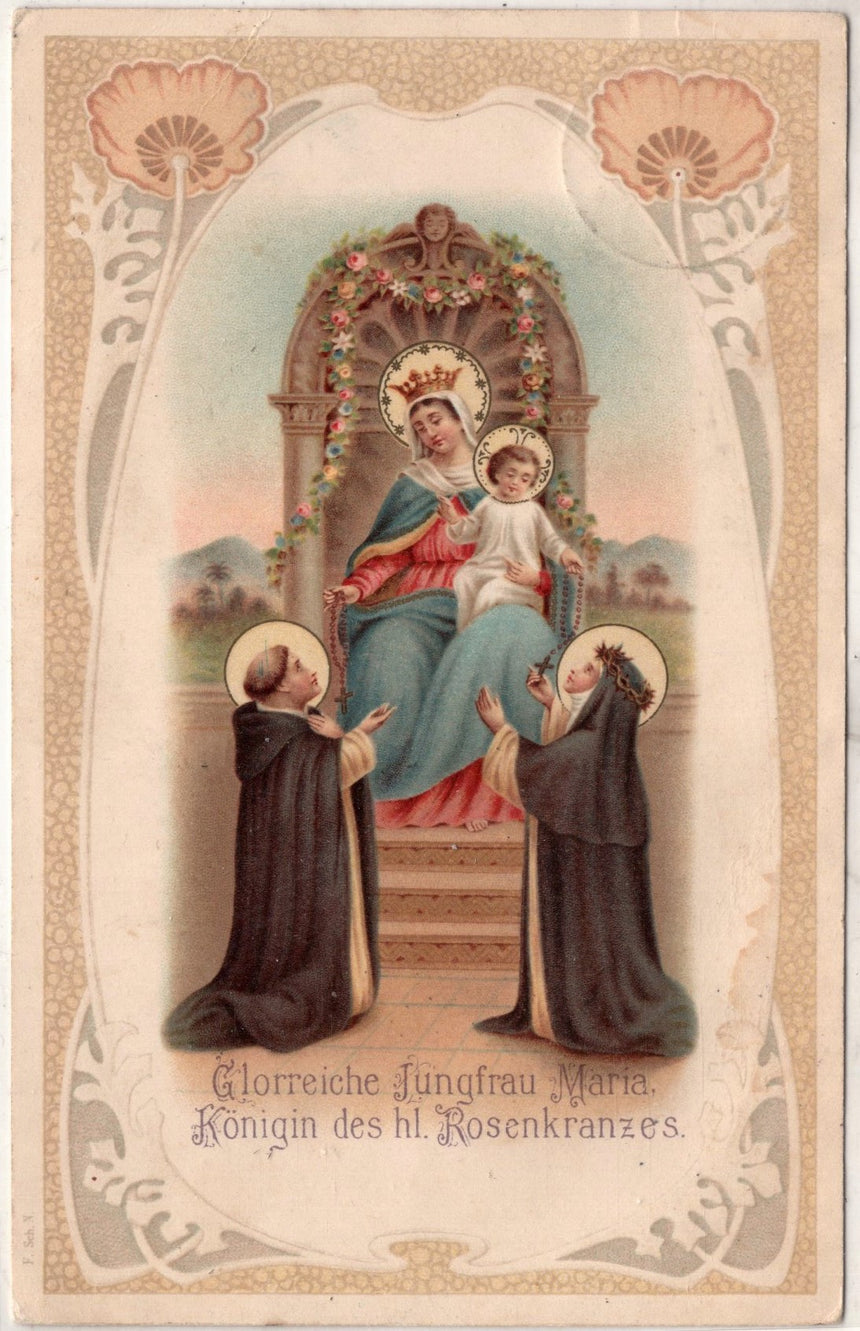 Cartolina Gesù. Madonna. San Giuseppe. Sacra Famiglia. Santi. | Collezionissimo