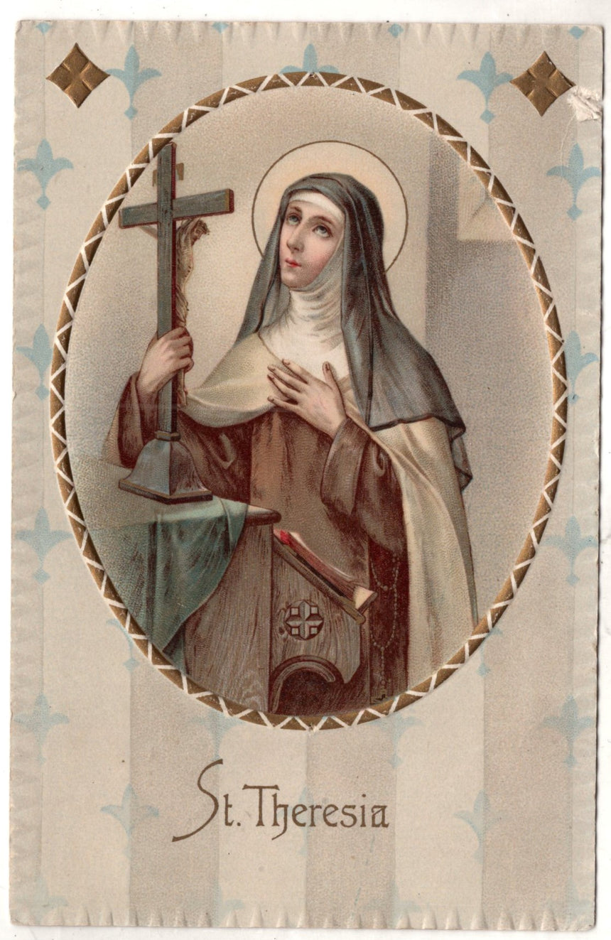 Cartolina Gesù. Madonna. San Giuseppe. Sacra Famiglia. Santi.S.Teresa | Collezionissimo