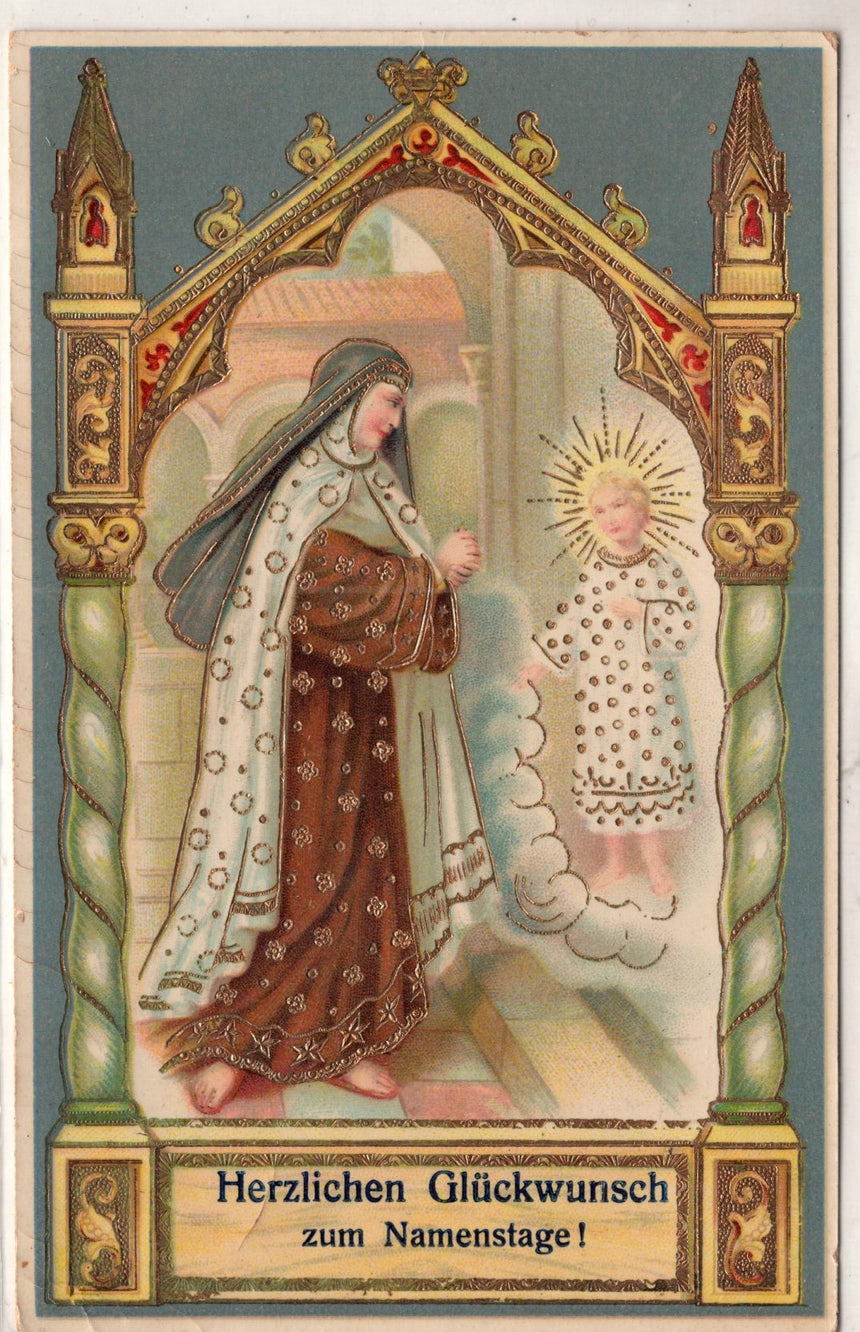 Cartolina Gesù. Madonna. San Giuseppe. Sacra Famiglia. Santi. | Collezionissimo