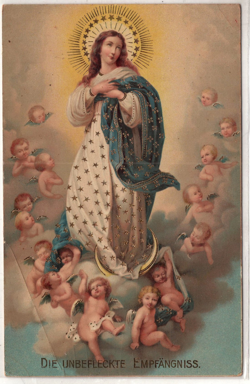 Cartolina Gesù. Madonna. San Giuseppe. Sacra Famiglia. Santi. | Collezionissimo