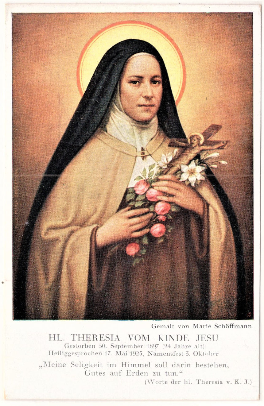 Cartolina Gesù. Madonna. San Giuseppe. Sacra Famiglia. Santi.S.Theresia | Collezionissimo