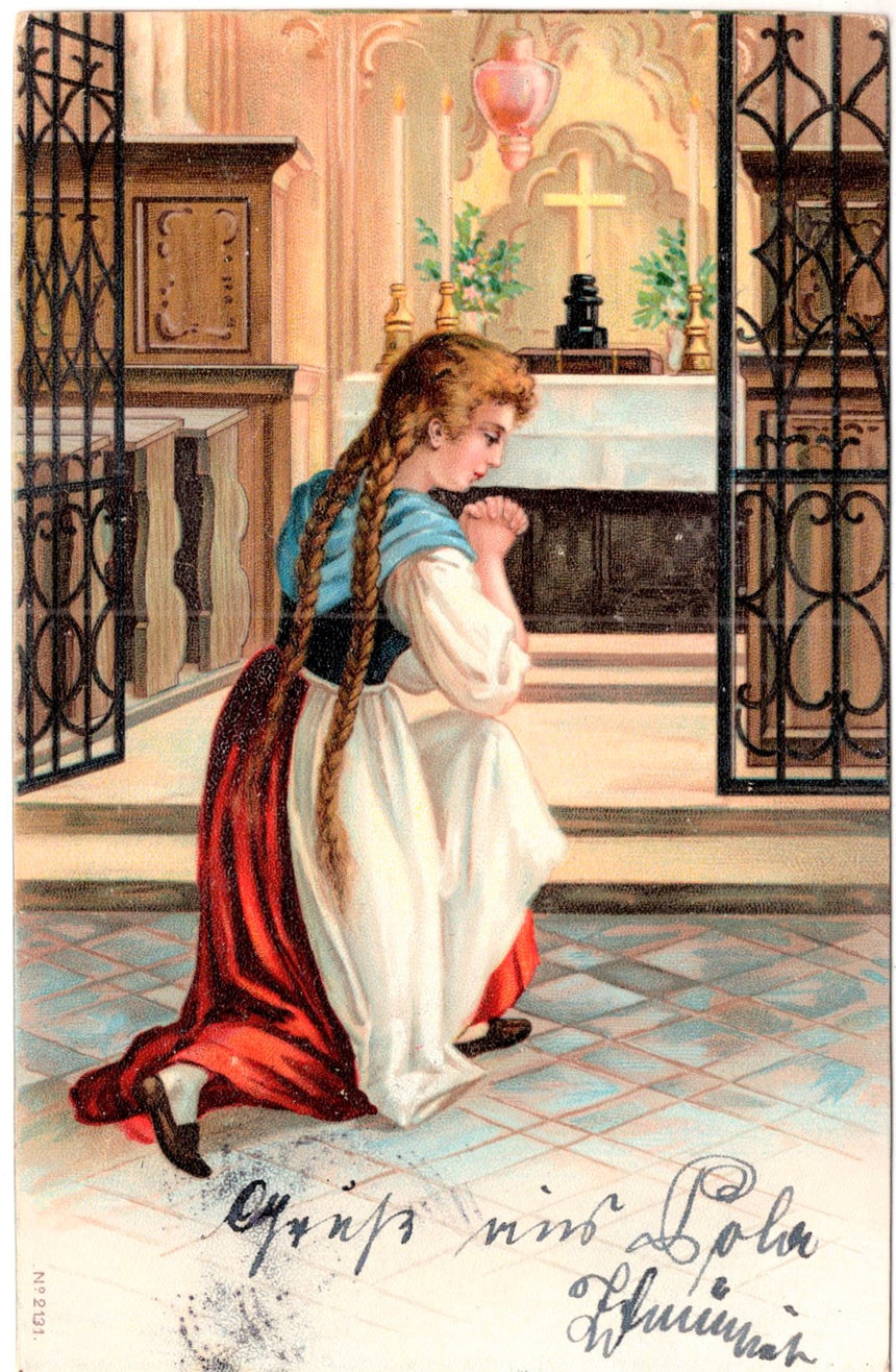 Cartolina Gesù. Madonna. San Giuseppe. Sacra Famiglia. Santi. | Collezionissimo