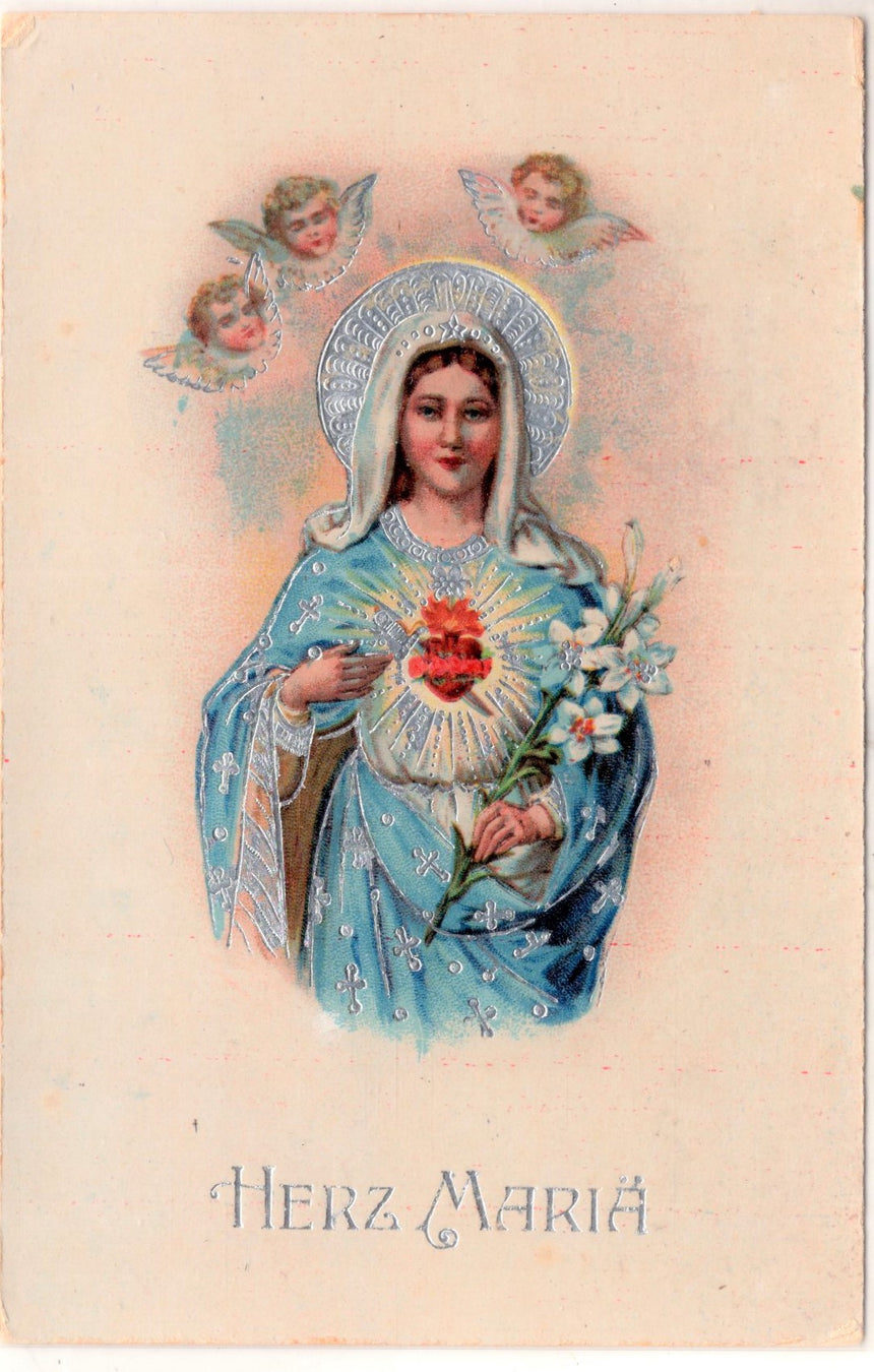 Cartolina Gesù. Madonna. San Giuseppe. Sacra Famiglia. Santi. | Collezionissimo