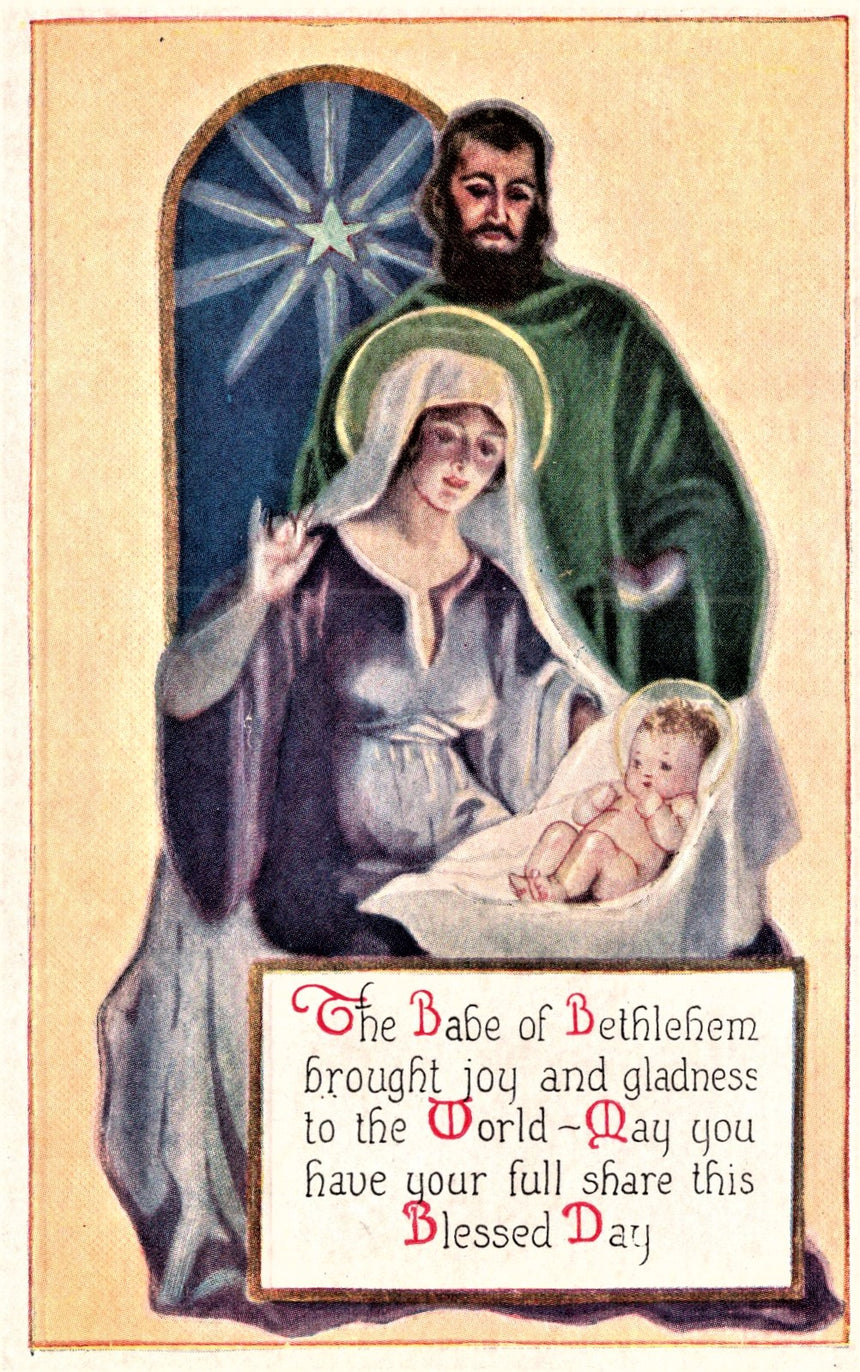 Cartolina Gesù. Madonna. San Giuseppe. Sacra Famiglia. Santi. | Collezionissimo