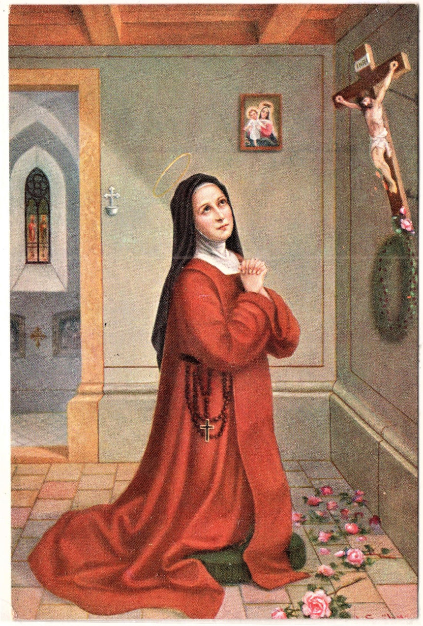 Cartolina Gesù. Madonna. San Giuseppe. Sacra Famiglia. Santi.S.Teresa | Collezionissimo