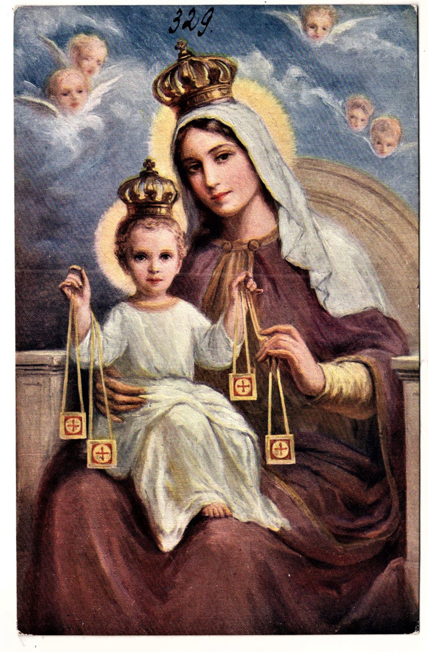 Cartolina Gesù. Madonna. San Giuseppe. Sacra Famiglia. Santi. | Collezionissimo