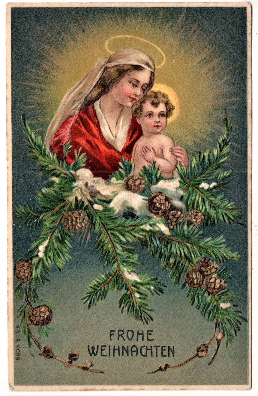 Cartolina Gesù. Madonna. San Giuseppe. Sacra Famiglia. Santi. | Collezionissimo