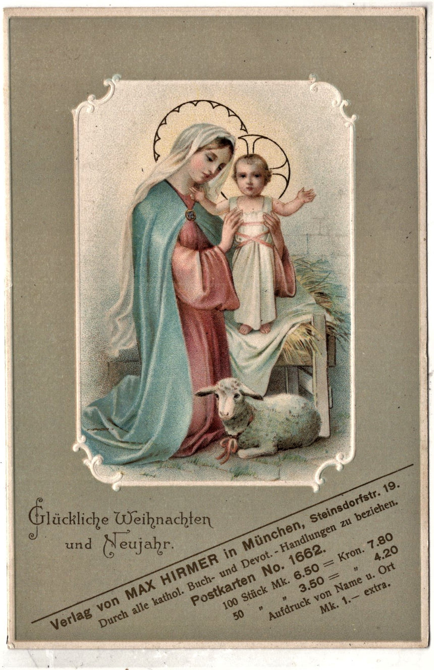 Cartolina Gesù. Madonna. San Giuseppe. Sacra Famiglia. Santi. | Collezionissimo