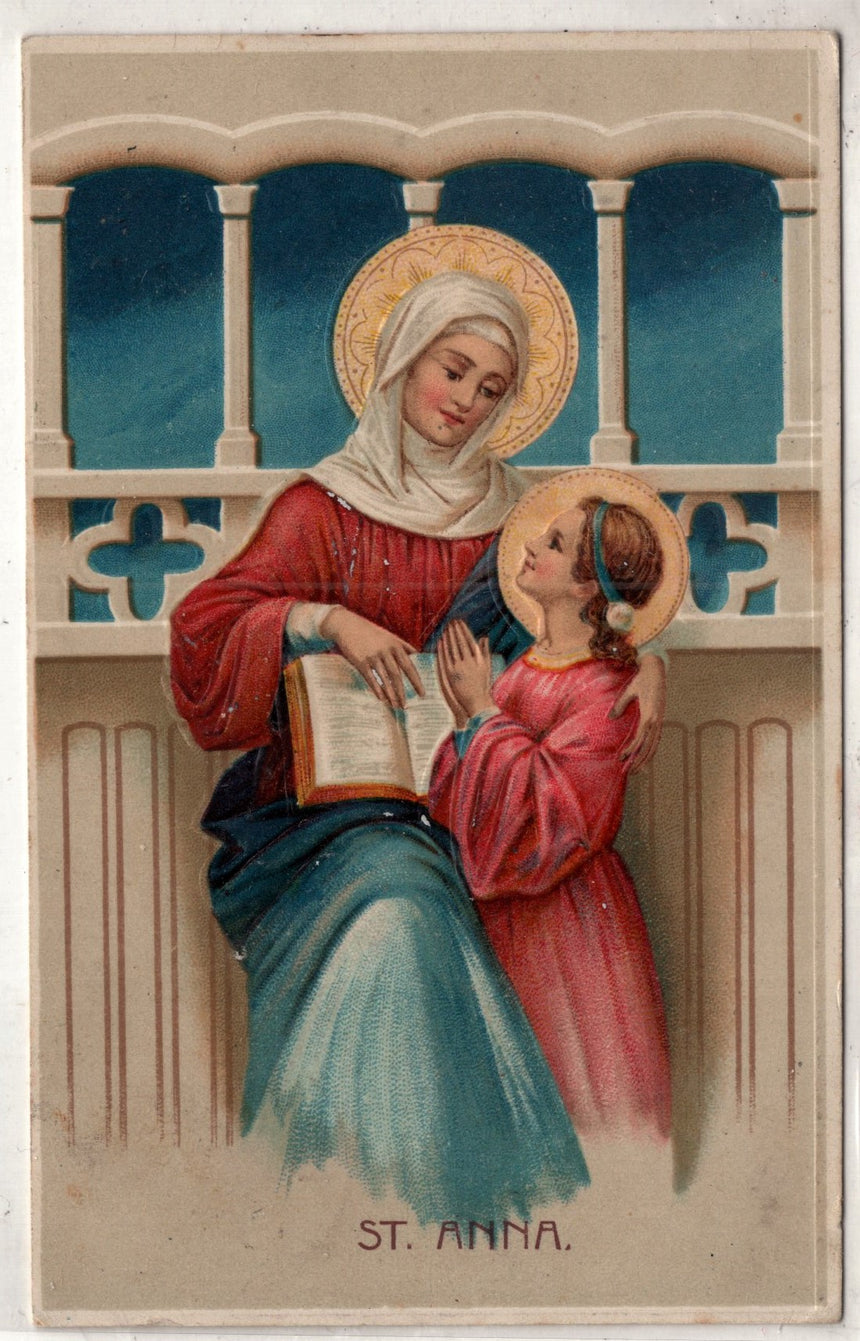 Cartolina Gesù. Madonna. San Giuseppe. Sacra Famiglia. Santi.S Anna | Collezionissimo