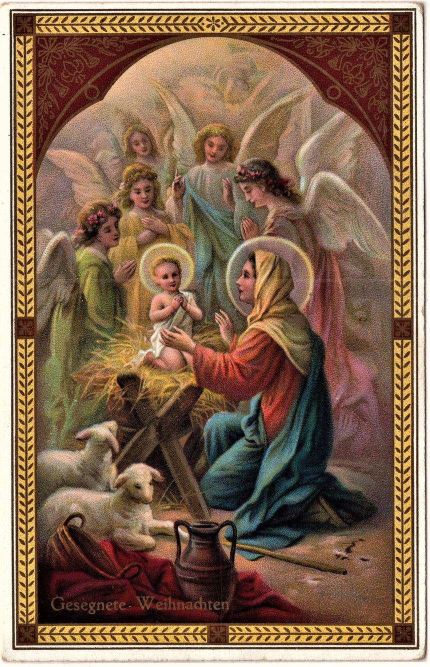 Cartolina Gesù. Madonna. San Giuseppe. Sacra Famiglia. Santi. | Collezionissimo