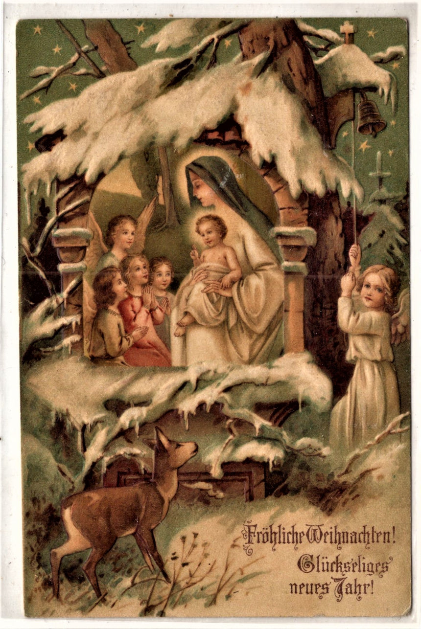 Cartolina Gesù. Madonna. San Giuseppe. Sacra Famiglia. Santi. | Collezionissimo