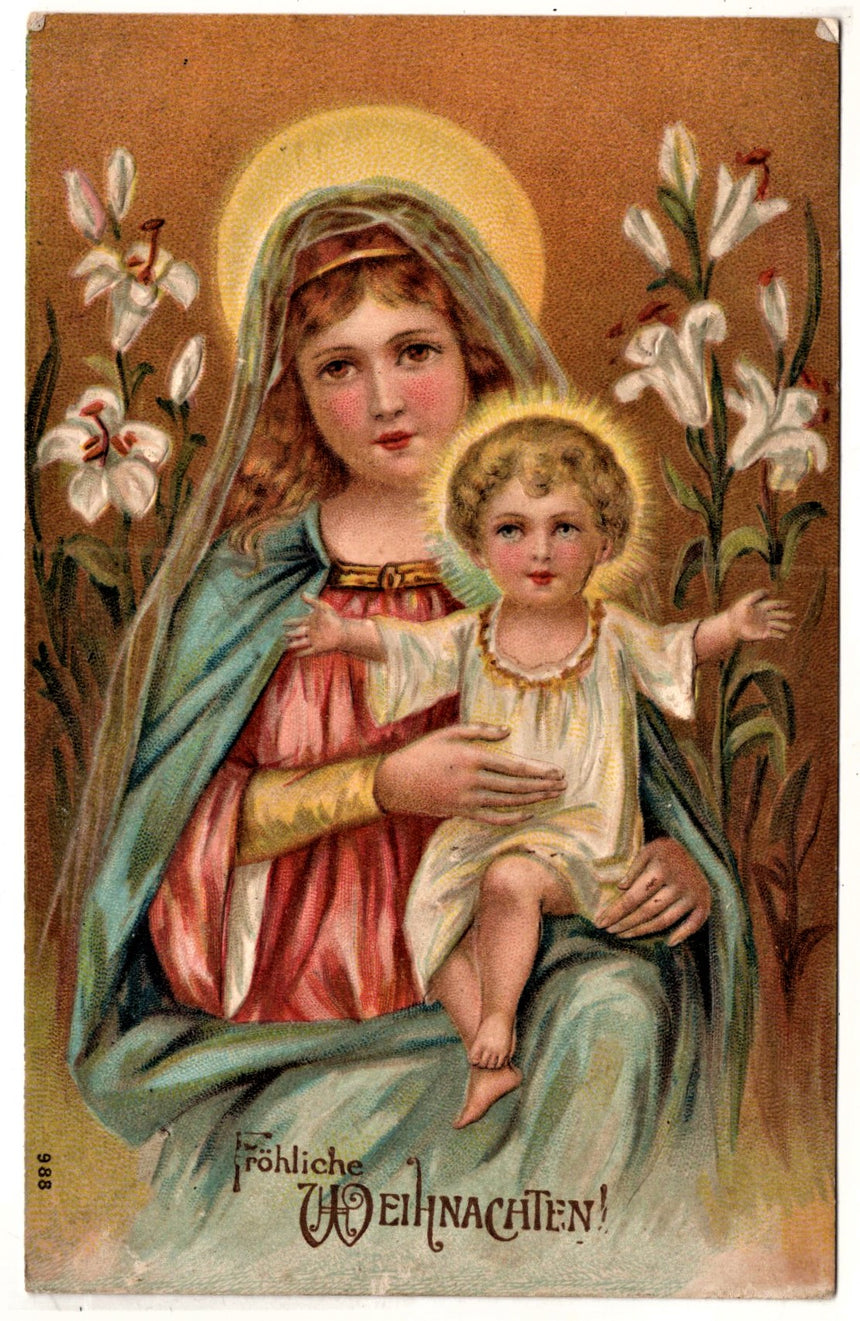 Cartolina Gesù. Madonna. San Giuseppe. Sacra Famiglia. Santi. | Collezionissimo