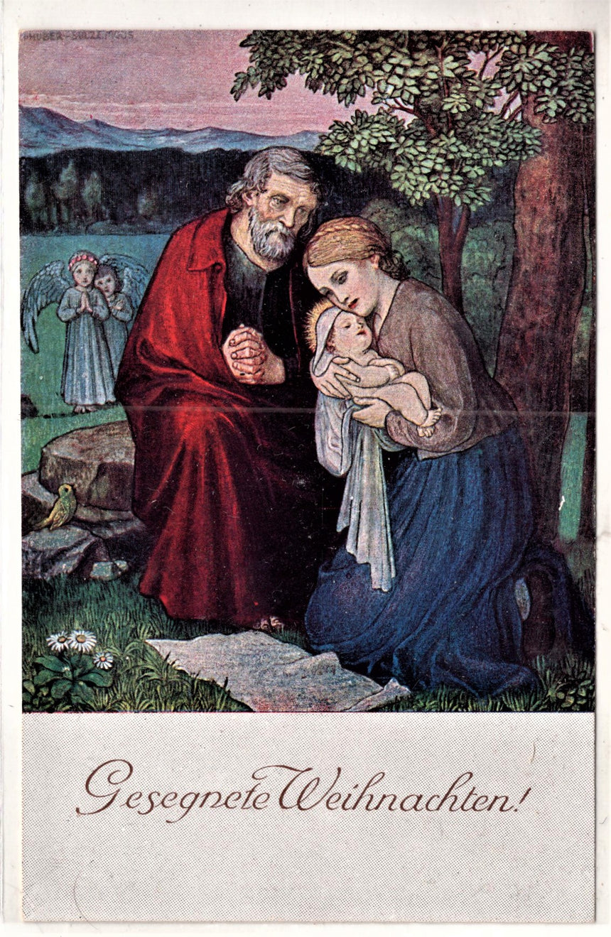 Cartolina Gesù. Madonna. San Giuseppe. Sacra Famiglia. Santi. | Collezionissimo