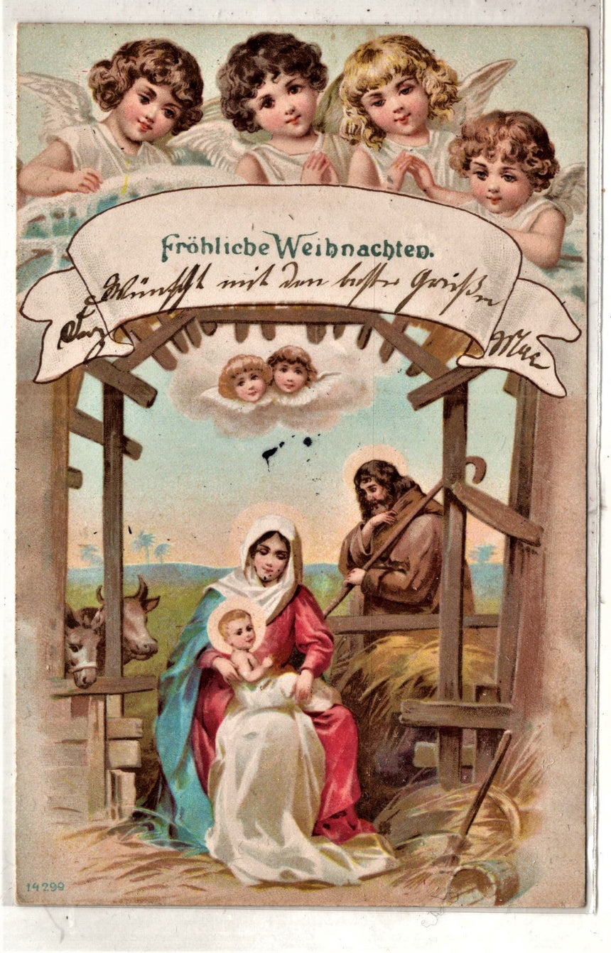 Cartolina Gesù. Madonna. San Giuseppe. Sacra Famiglia. Santi. | Collezionissimo