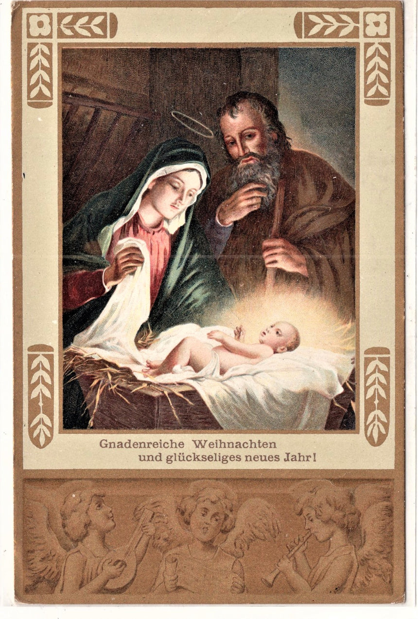 Cartolina Gesù. Madonna. San Giuseppe. Sacra Famiglia. Santi. | Collezionissimo