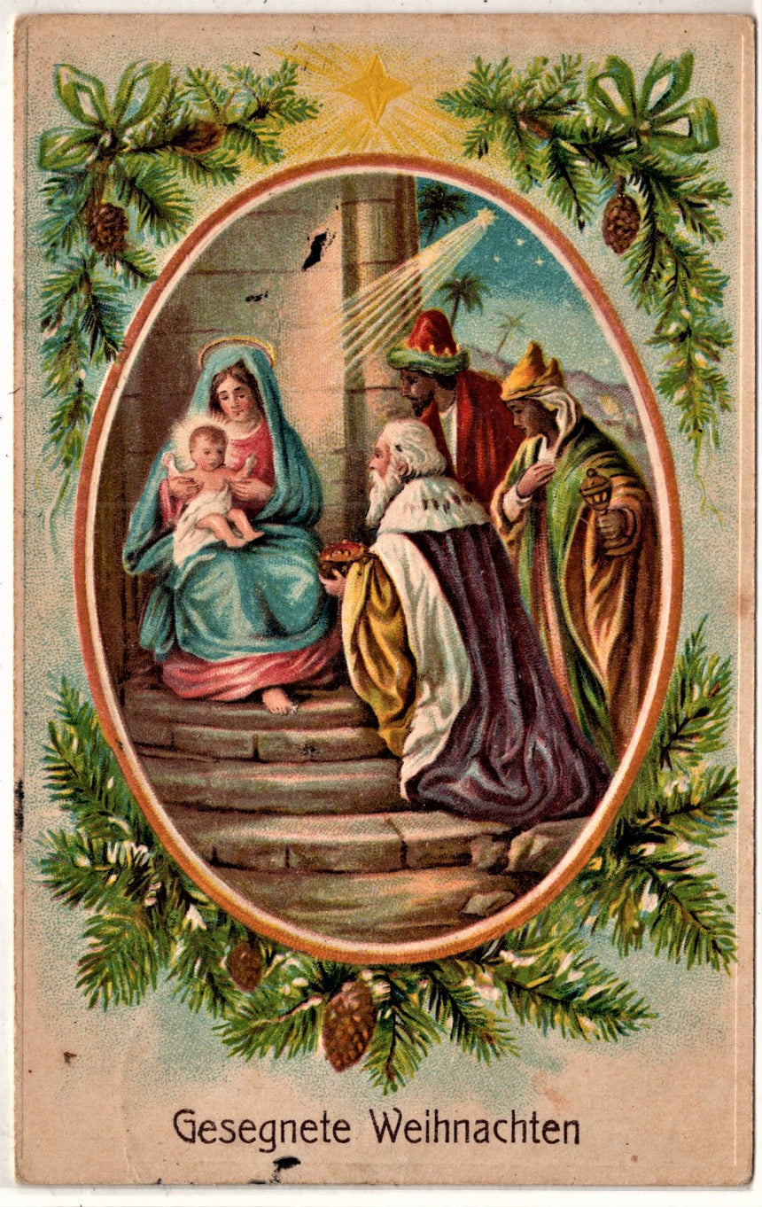 Cartolina Gesù. Madonna. San Giuseppe. Sacra Famiglia. Santi. | Collezionissimo