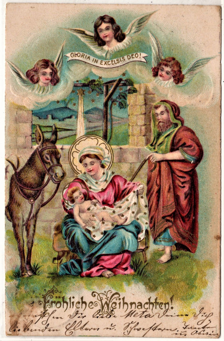 Cartolina Gesù. Madonna. San Giuseppe. Sacra Famiglia. Santi. | Collezionissimo