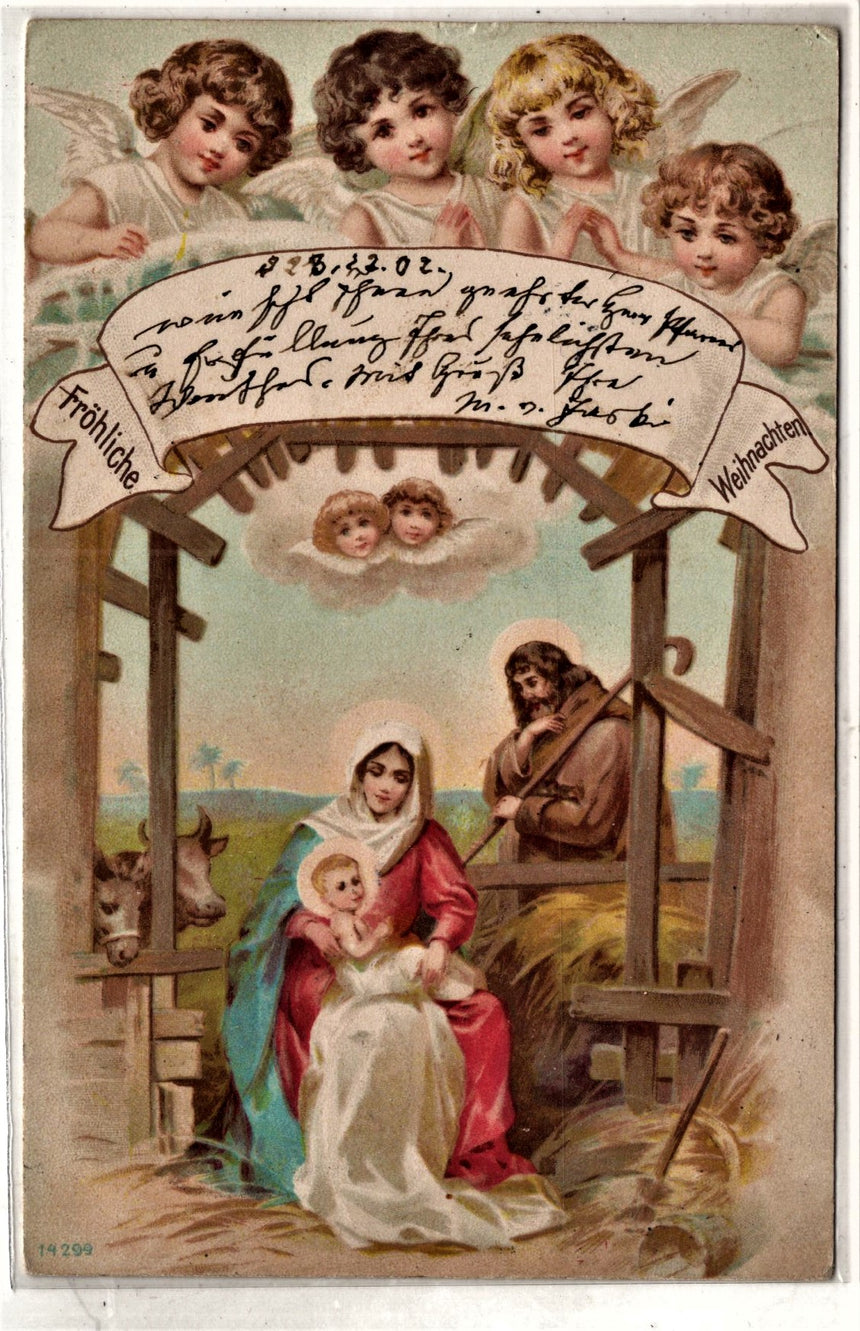 Cartolina Gesù. Madonna. San Giuseppe. Sacra Famiglia. Santi. | Collezionissimo