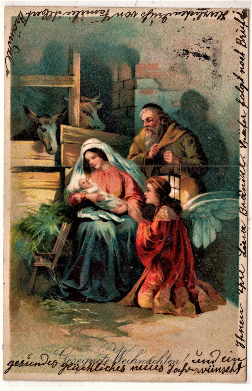 Cartolina Gesù. Madonna. San Giuseppe. Sacra Famiglia. Santi. | Collezionissimo