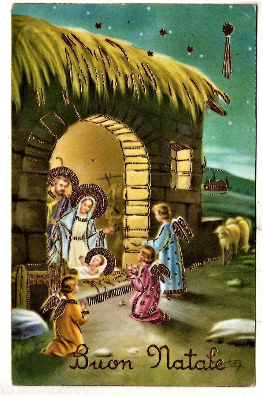 Cartolina Gesù. Madonna. San Giuseppe. Sacra Famiglia. Santi. | Collezionissimo