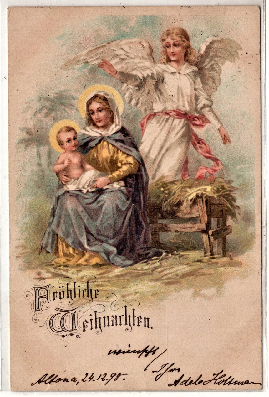 Cartolina Gesù. Madonna. San Giuseppe. Sacra Famiglia. Santi. | Collezionissimo