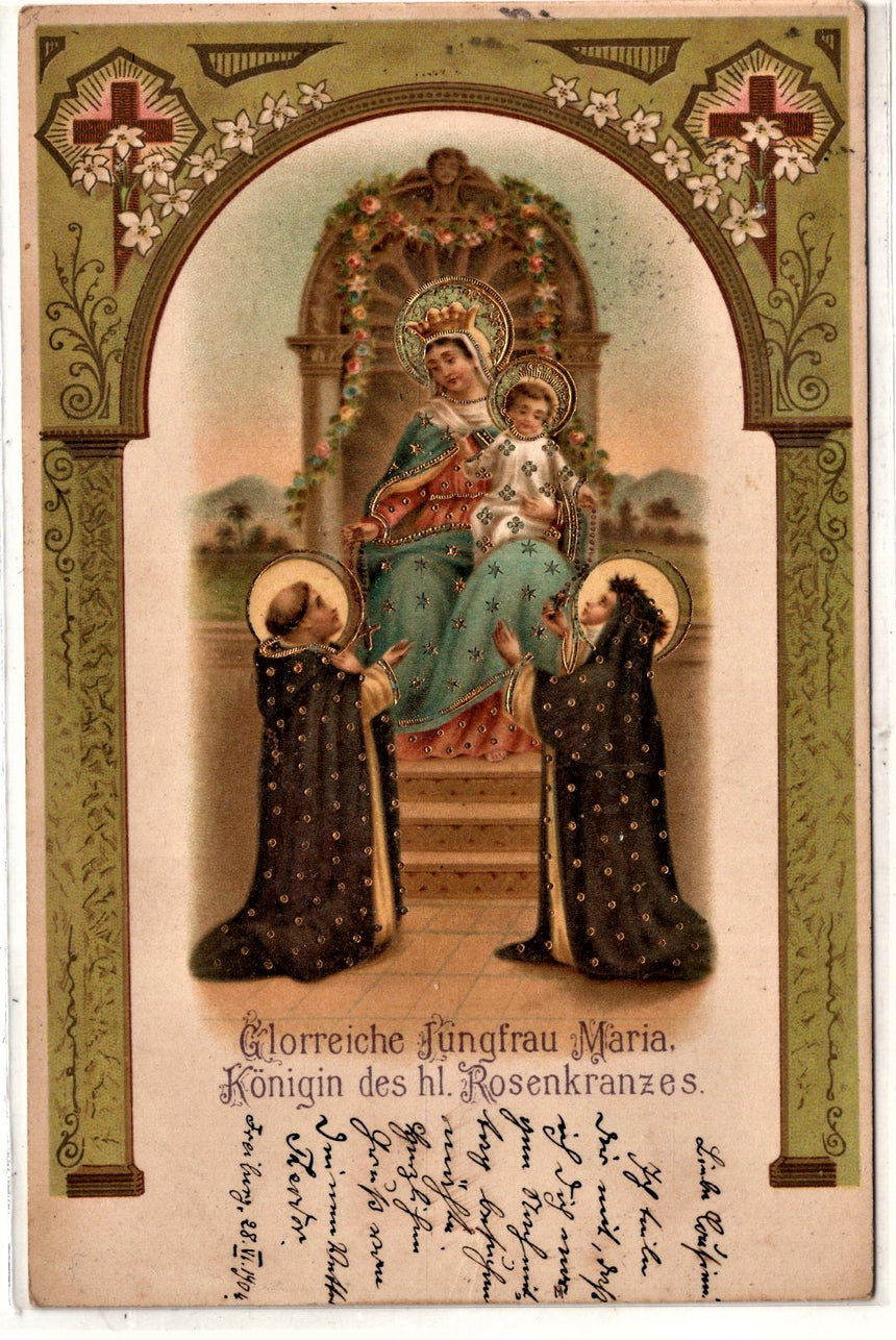 Cartolina Gesù. Madonna. San Giuseppe. Sacra Famiglia. Santi. | Collezionissimo