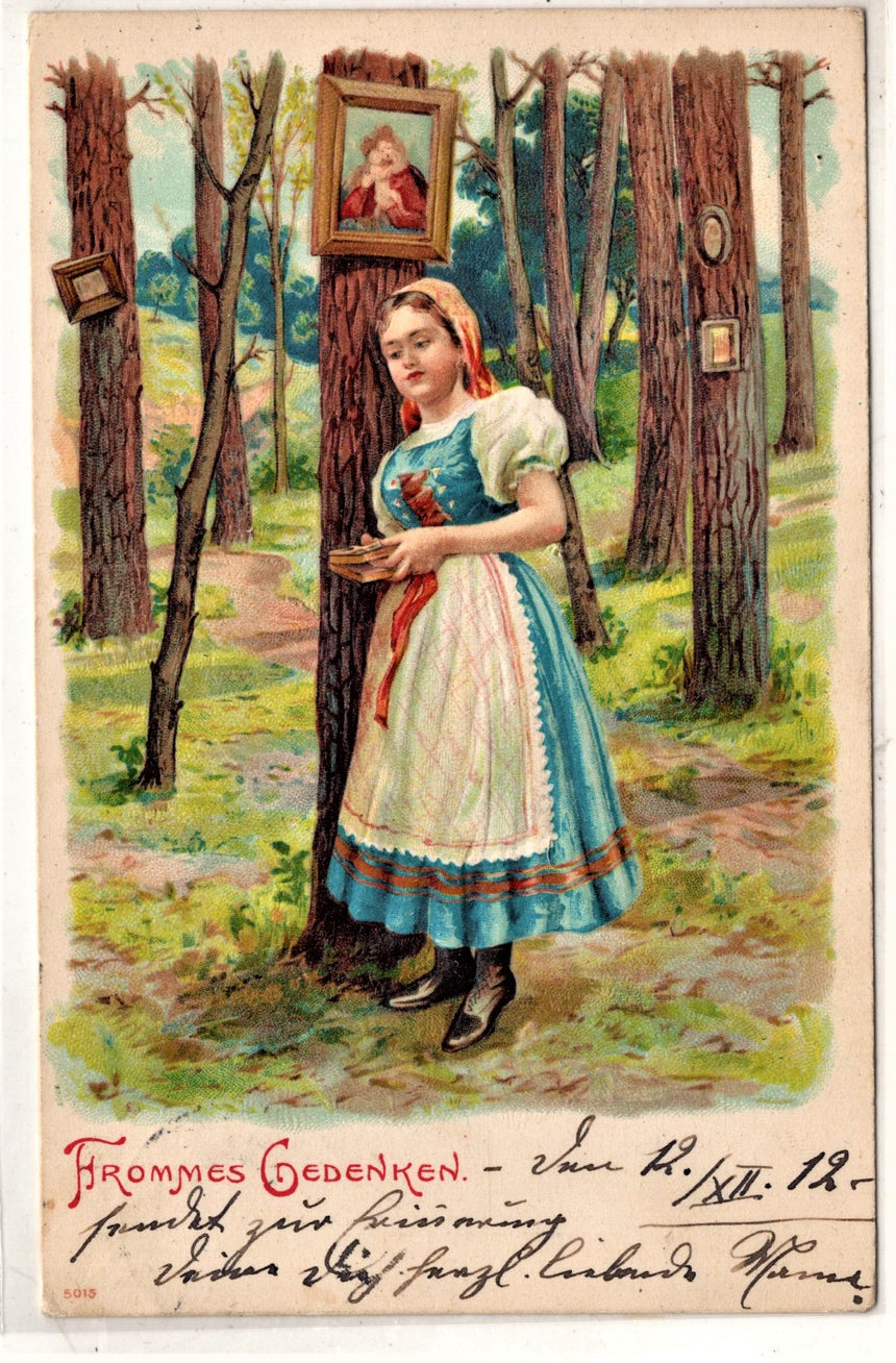 Cartolina Gesù. Madonna. San Giuseppe. Sacra Famiglia. Santi. | Collezionissimo