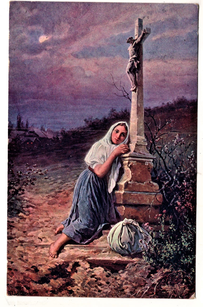 Cartolina Gesù. Madonna. San Giuseppe. Sacra Famiglia. Santi. | Collezionissimo