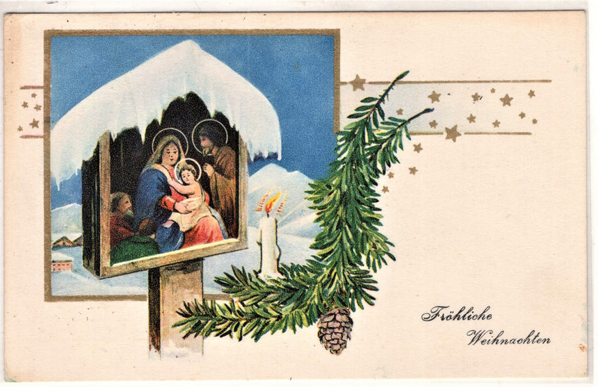 Cartolina Gesù. Madonna. San Giuseppe. Sacra Famiglia. Santi. | Collezionissimo