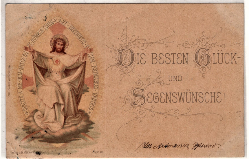 Cartolina Gesù. Madonna. San Giuseppe. Sacra Famiglia. Santi. | Collezionissimo