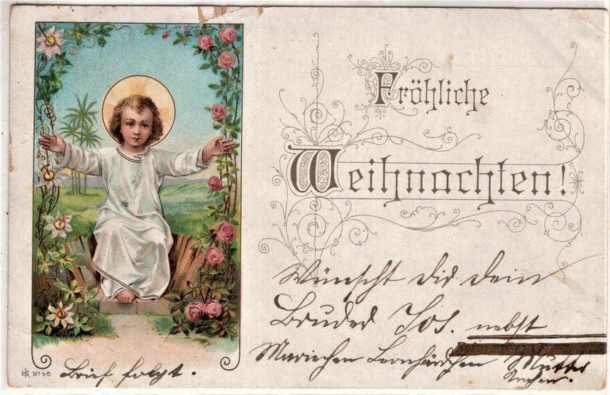 Cartolina Gesù. Madonna. San Giuseppe. Sacra Famiglia. Santi. | Collezionissimo