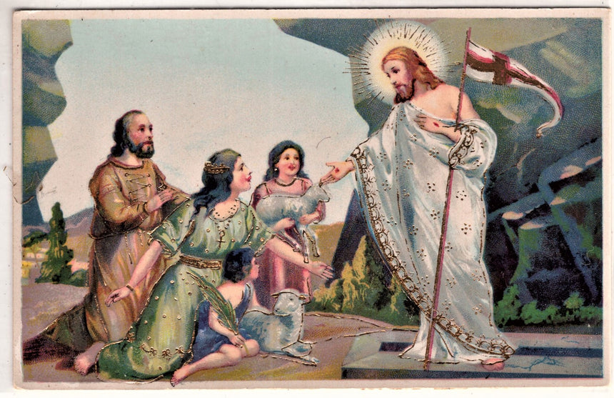 Cartolina Gesù. Madonna. San Giuseppe. Sacra Famiglia. Santi. | Collezionissimo