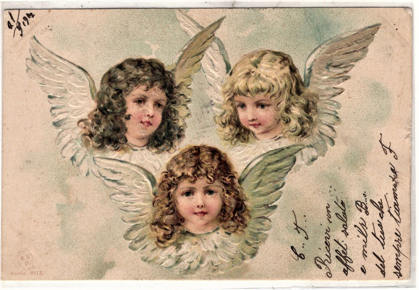 Cartolina Gesù. Madonna. San Giuseppe. Sacra Famiglia. Santi. | Collezionissimo