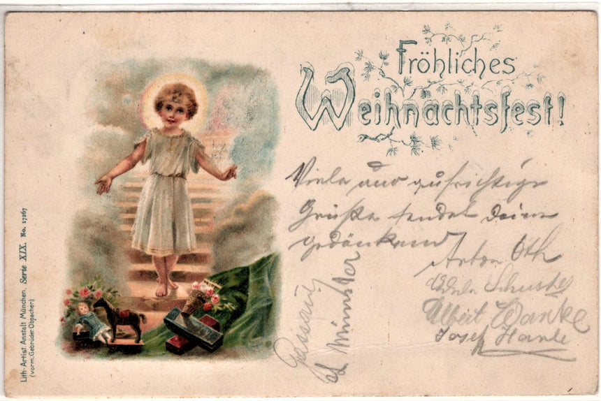 Cartolina Gesù. Madonna. San Giuseppe. Sacra Famiglia. Santi. | Collezionissimo